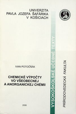 Chemické výpočty vo všeobecnej a anorganickej chémii /