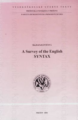A survey of the English syntax /