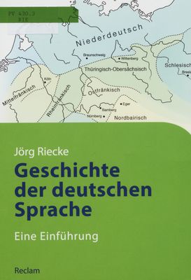 Geschichte der deutschen Sprache : eine Einführung /
