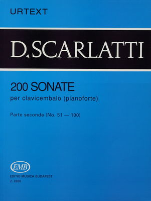 200 sonate per clavicembalo (pianoforte) II, [(No. 51-100)] /