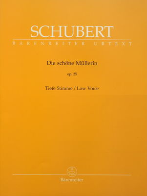 Die schöne Müllerin, op. 25 tiefe Stimme /