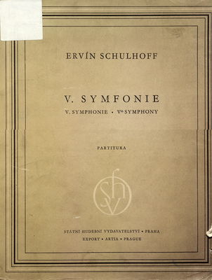 V. symfonie partitura /