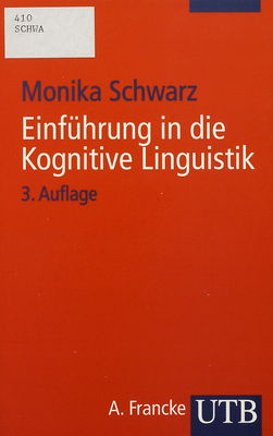 Einführung in die Kognitive Linguistik /