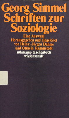 Schriften zur Soziologie : eine Auswahl /