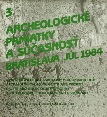 Archeologické pamiatky a súčasnosť : Bratislava Júl 1984 : relikt stredovekej mestskej brány vo vzťahu k súčasnému mestu 3 /