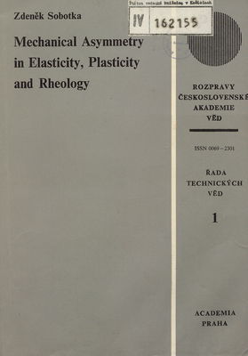 Mechanical asymmetry in elasticity, plasticity and rheology /