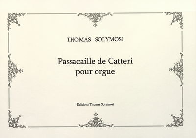 Passacaille de Catteri pour orgue /