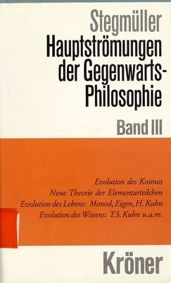 Hauptströmungen der Gegenwartsphilosophie : eine kritische Einführung. Band III.