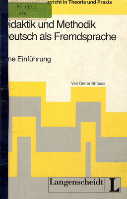Didaktik und Methodik Deutsch als Fremdsprache : eine Einführung /