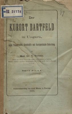 Der Kurort Bartfeld in Ungarn.