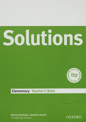 Solutions : elementary. Teacher´s book /