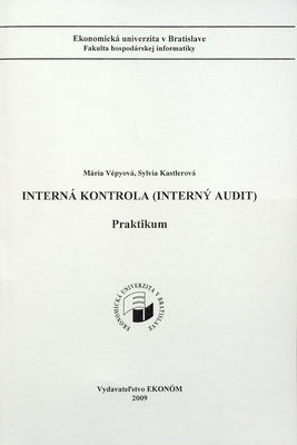 Interná kontrola (interný audit ) : praktikum /