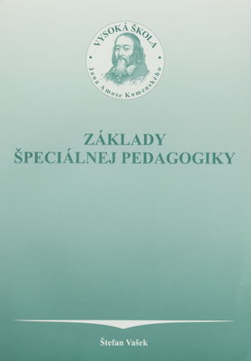 Základy špeciálnej pedagogiky /