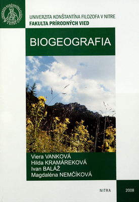 Biogeografia : (učebné texty) /