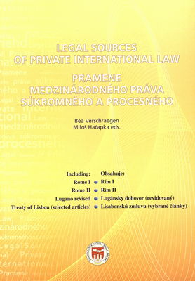 Pramene medzinárodného práva súkromného a procesného /