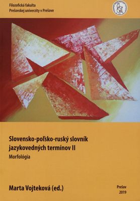 Slovensko-poľsko-ruský slovník jazykovedných termínov. II, Morfológia /