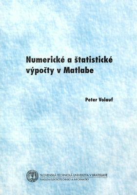 Numerické a štatistické výpočty v Matlabe /