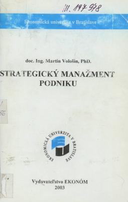 Strategický manažment podniku /