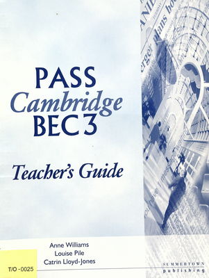 Pass Cambridge BEC. 3 : teacher´s guide /