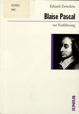 Blaise Pascal zur Einführung /